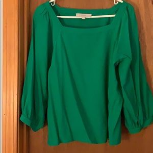 Long sleeved  green blouse